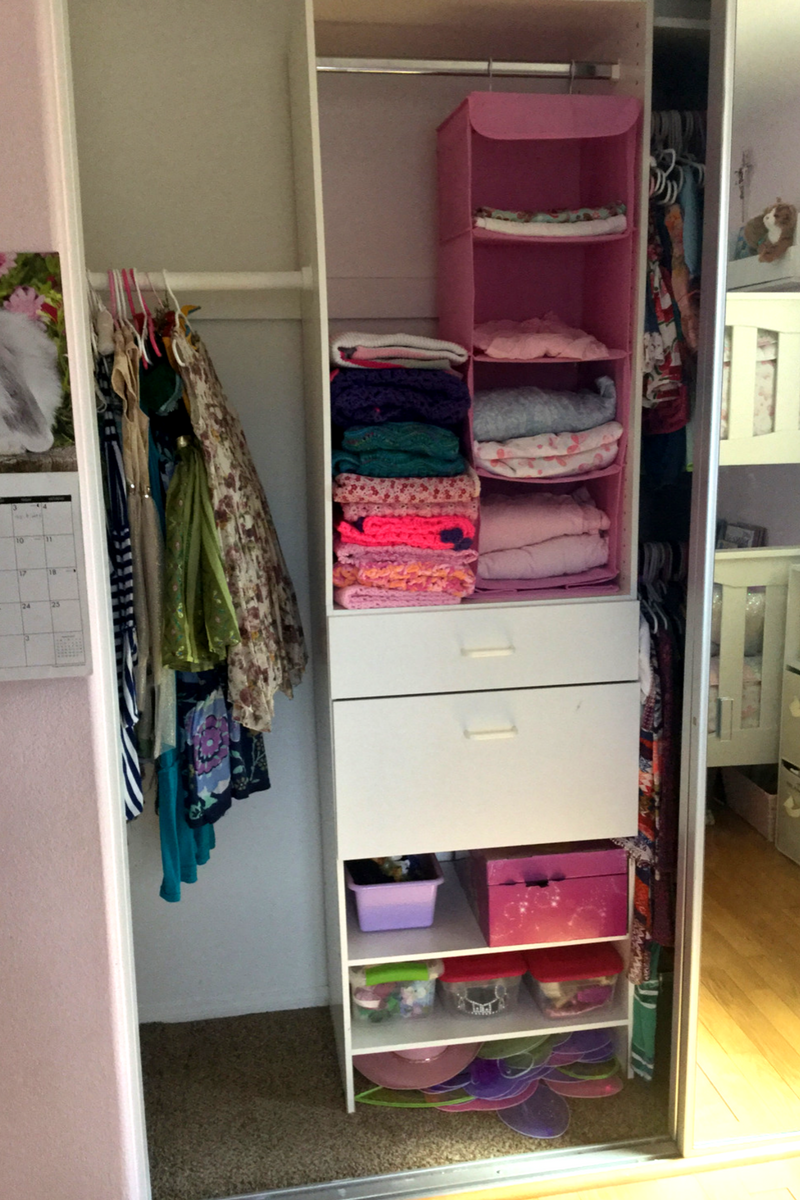 After- Girls Closet Revamp - Rooms Need Love