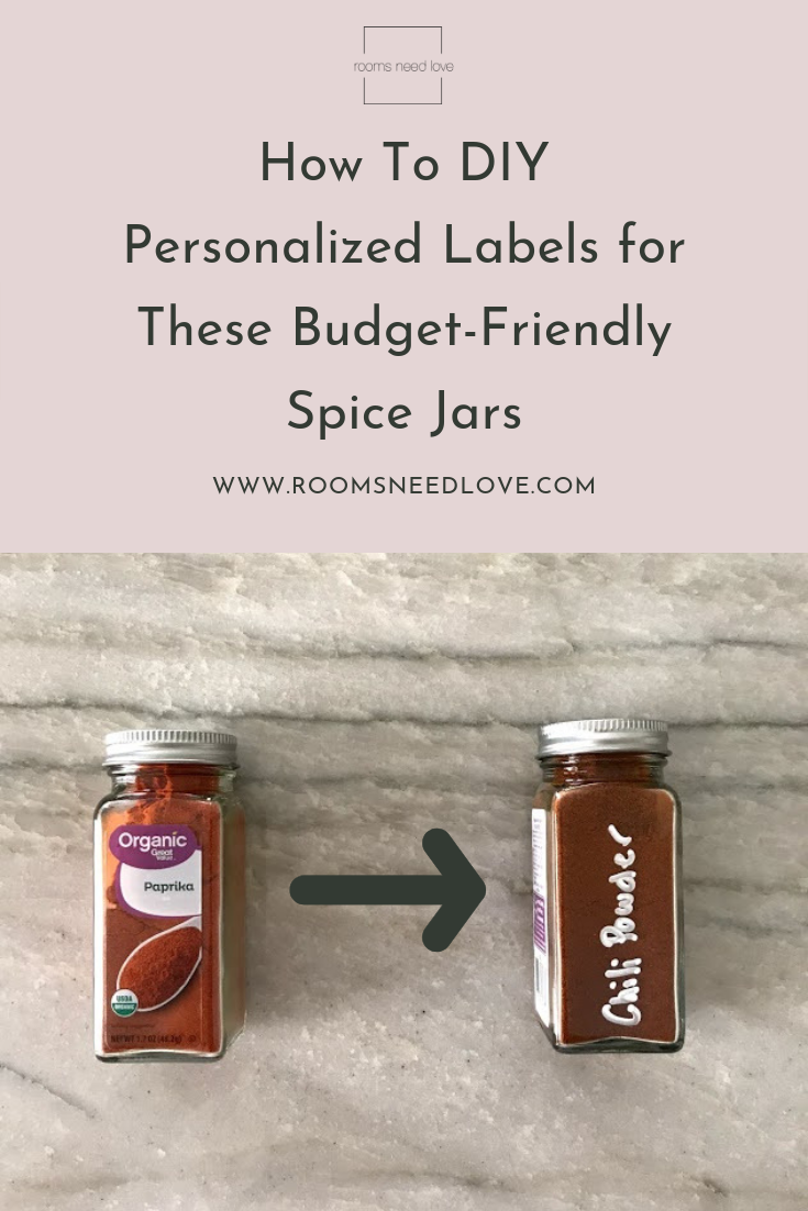 personalized spice jars