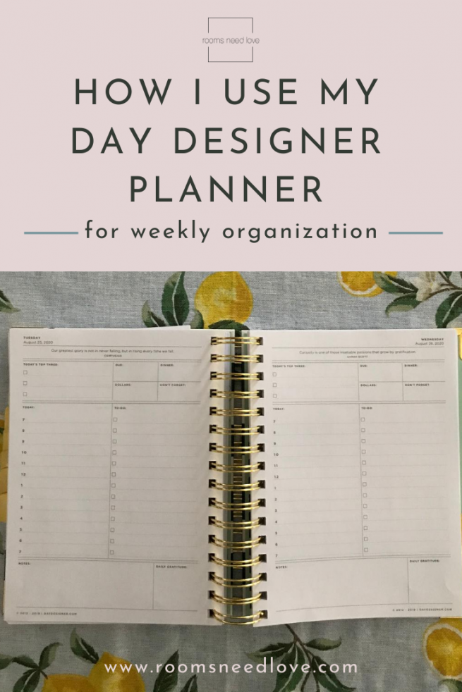 How I Use My Day Designer Planner for Weekly Organization